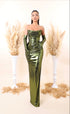 Ela - Strapless dress with ruched bodice